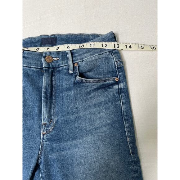 Mother Denim High Waisted Looker Ankle Fray jeans in hop on hop off size 25 - Picture 7 of 10